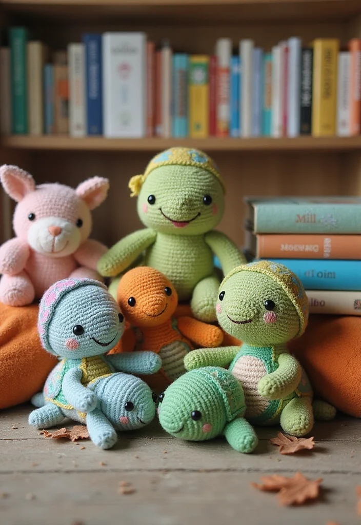 Complete Guide to Crochet Turtle Pattern Free with 22 Fun Craft Inspirations - 7. Turtle Toy Set for Kids