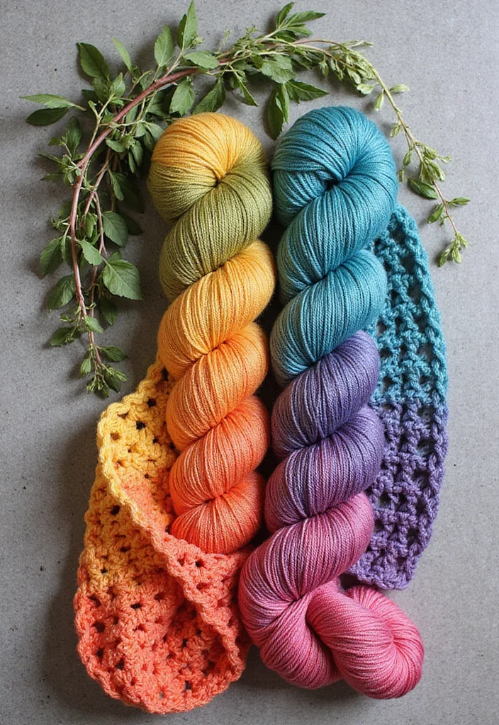 Complete Guide to Easy Crochet Baby Blanket: Showcasing 22 Soft and Cozy Inspirations - 10. Eco-Friendly Dyeing Techniques