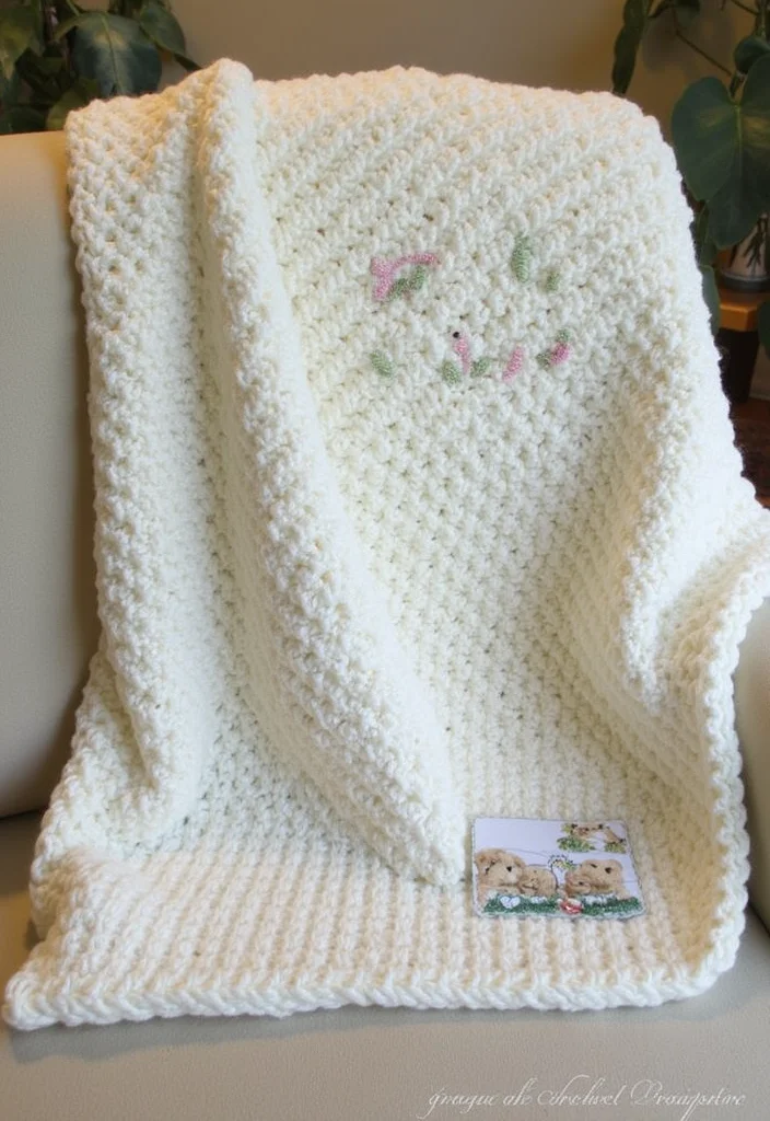 Complete Guide to Easy Crochet Baby Blanket: Showcasing 22 Soft and Cozy Inspirations - 22. Finishing Touches and Personalization