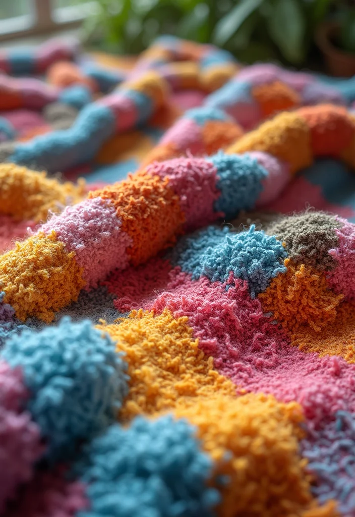 Complete Guide to Easy Crochet Baby Blanket: Showcasing 22 Soft and Cozy Inspirations - 3. Recycled Yarn Wonders