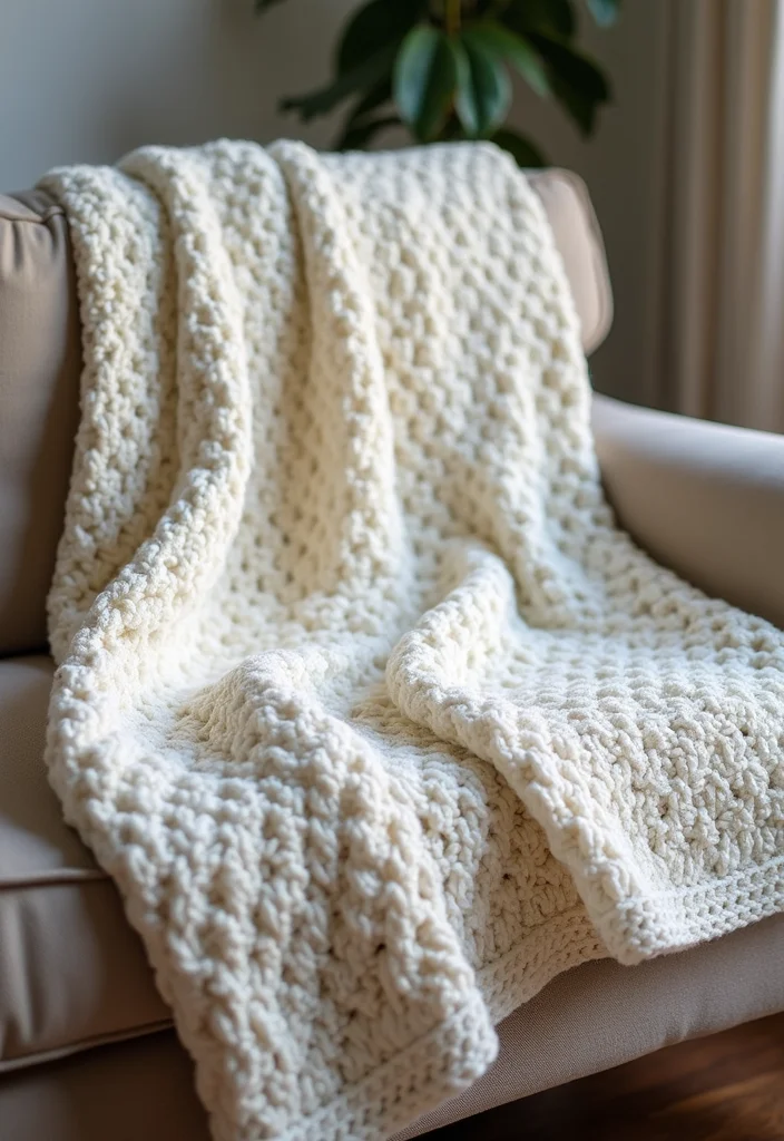 Complete Guide to Easy Crochet Baby Blanket: Showcasing 22 Soft and Cozy Inspirations - 8. Textured Stitch Patterns