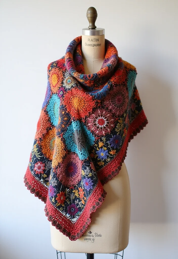 Complete Guide to Easy Tapestry Crochet Patterns Featuring 23 Creative Visual Inspirations - 14. Gorgeous Shawls