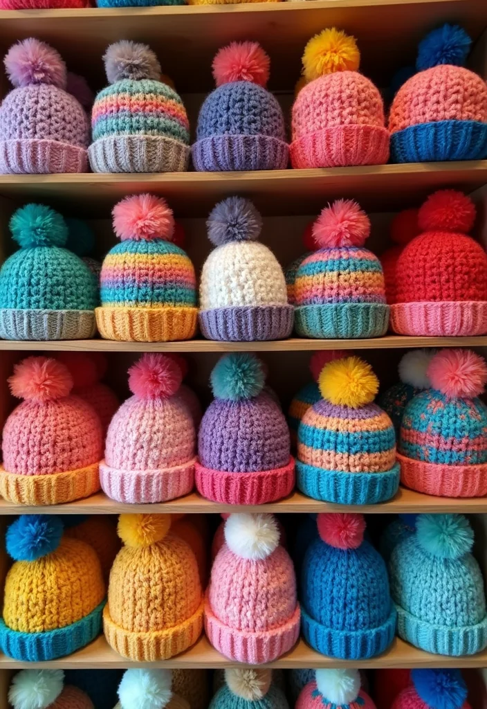 Complete Guide to Easy Tapestry Crochet Patterns Featuring 23 Creative Visual Inspirations - 15. Funky Beanies