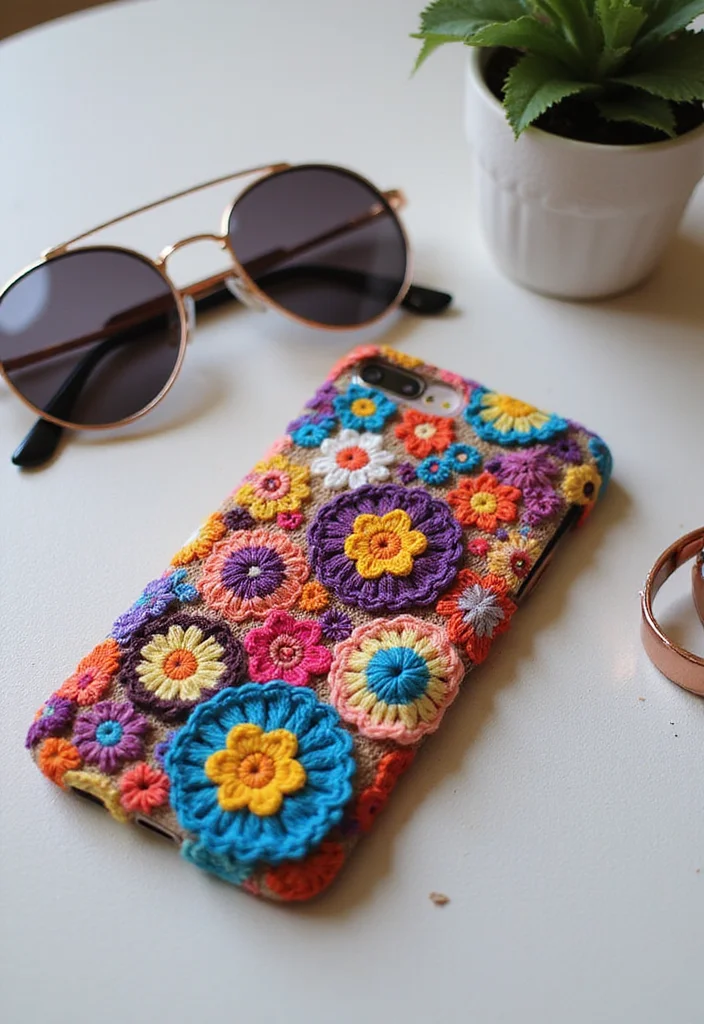 Complete Guide to Easy Tapestry Crochet Patterns Featuring 23 Creative Visual Inspirations - 17. Stylish Phone Cases