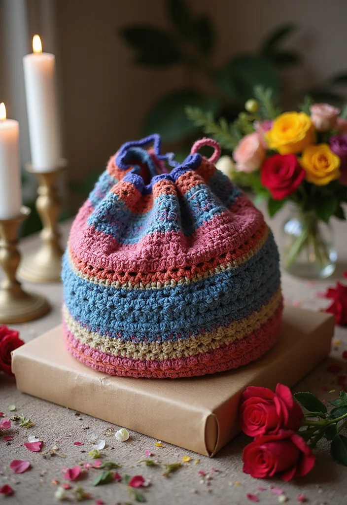 Complete Guide to Easy Tapestry Crochet Patterns Featuring 23 Creative Visual Inspirations - 19. Personalized Gift Wrap