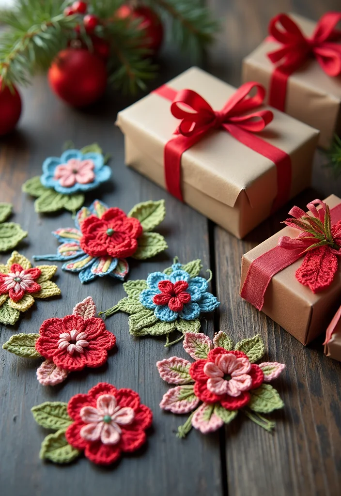 Complete Guide to Easy Tapestry Crochet Patterns Featuring 23 Creative Visual Inspirations - 23. Creative Gift Tags