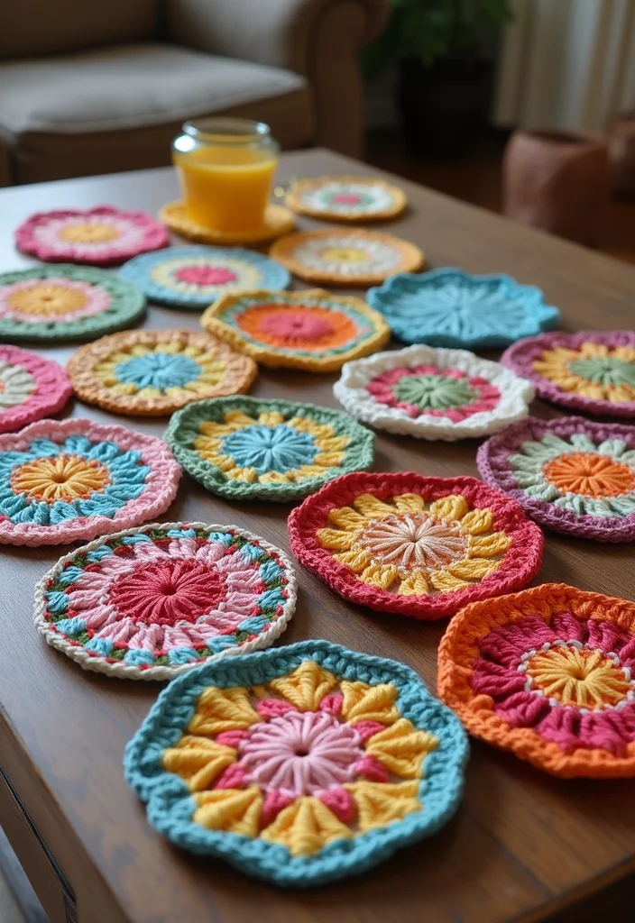 Complete Guide to Easy Tapestry Crochet Patterns Featuring 23 Creative Visual Inspirations - 7. Unique Coasters