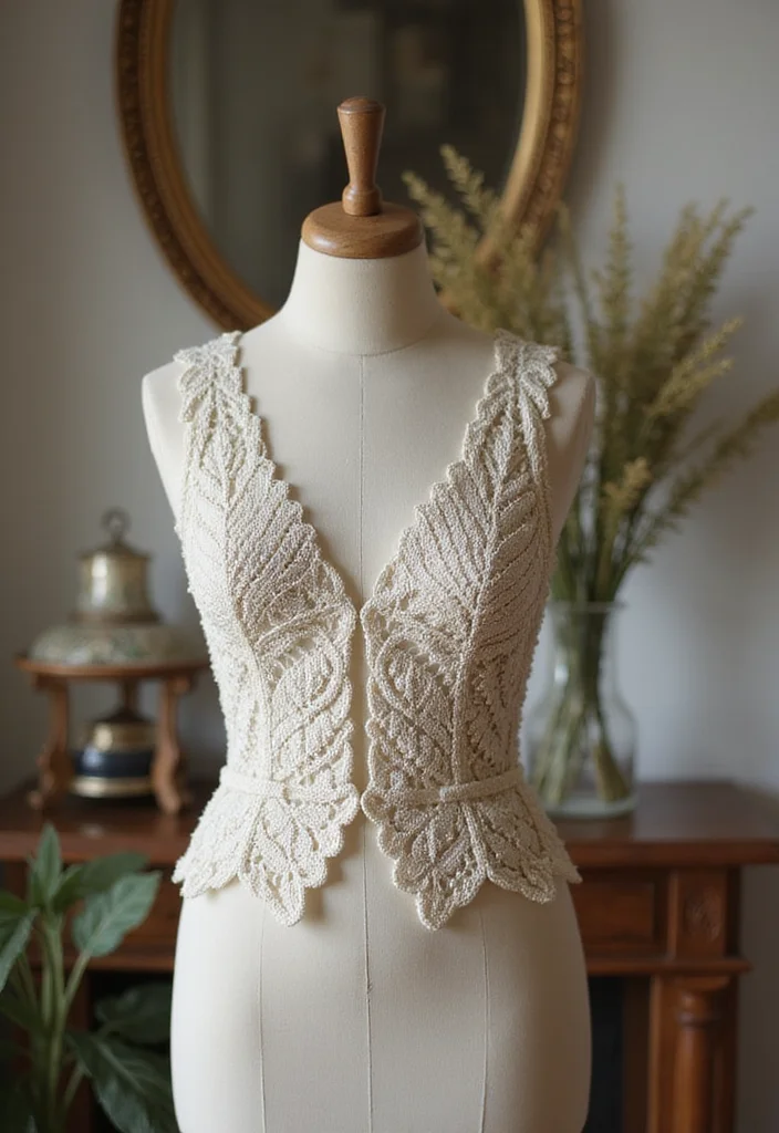 Comprehensive Guide to Crochet Vest Pattern Free Featuring 20 Stylish Craft Inspirations - 3. Elegant Lace Vest