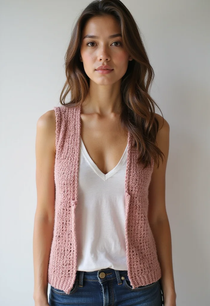 Comprehensive Guide to Crochet Vest Pattern Free Featuring 20 Stylish Craft Inspirations - 8. Minimalist Vest