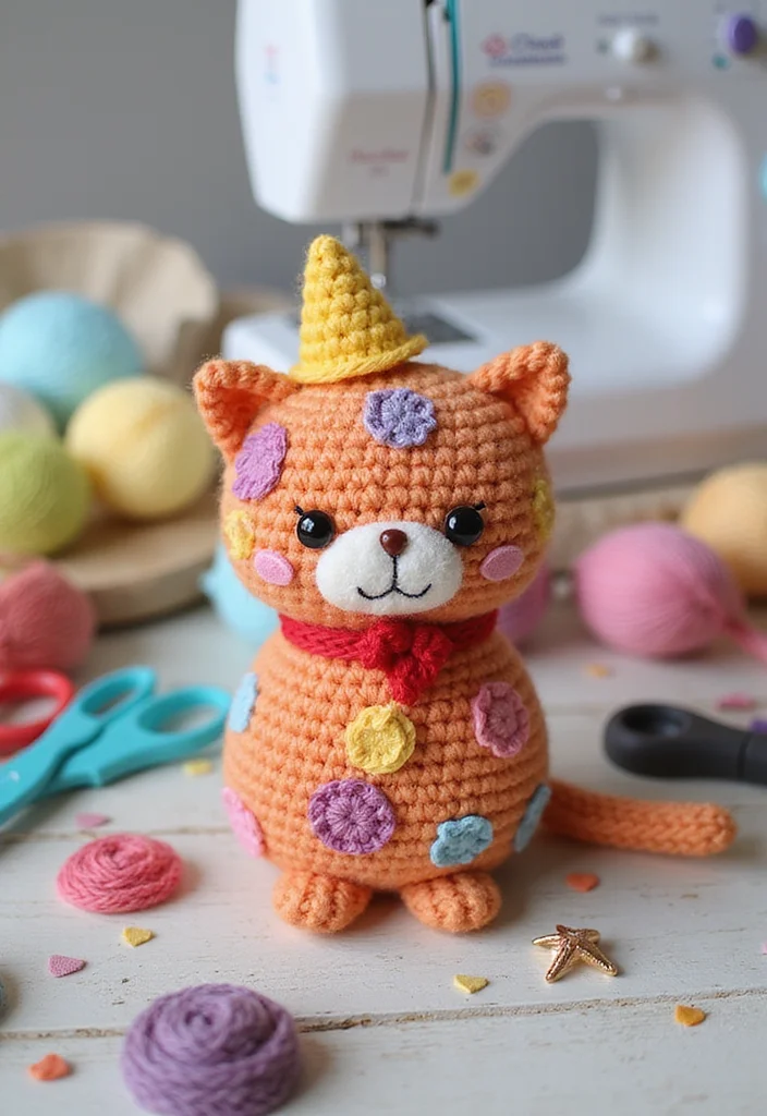 Essential Guide to Cat Crochet Patterns: 25 Cute Visual Inspirations - 25. Cat Crochet Pin Cushions