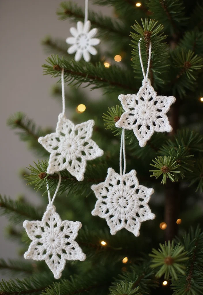 Essential Guide to Christmas Crochet Patterns Free: 25 Festive Visual Inspirations - 1. Crochet Snowflake Ornaments