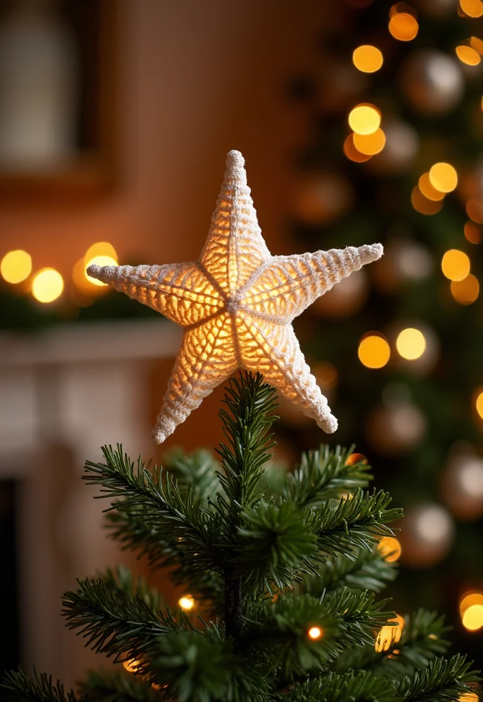 Essential Guide to Christmas Crochet Patterns Free: 25 Festive Visual Inspirations - 16. Crochet Star Tree Topper