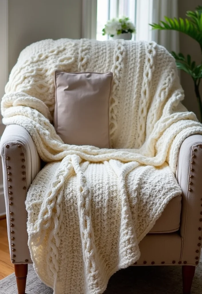 Essential Guide to Crochet Afghan Patterns Free: 23 Cozy Visual Inspirations - 11. Cables and Plaits