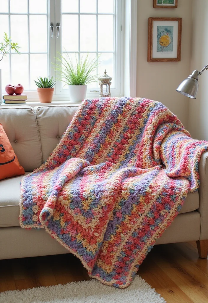 Essential Guide to Crochet Afghan Patterns Free: 23 Cozy Visual Inspirations - 14. Bobble Stitch Afghan
