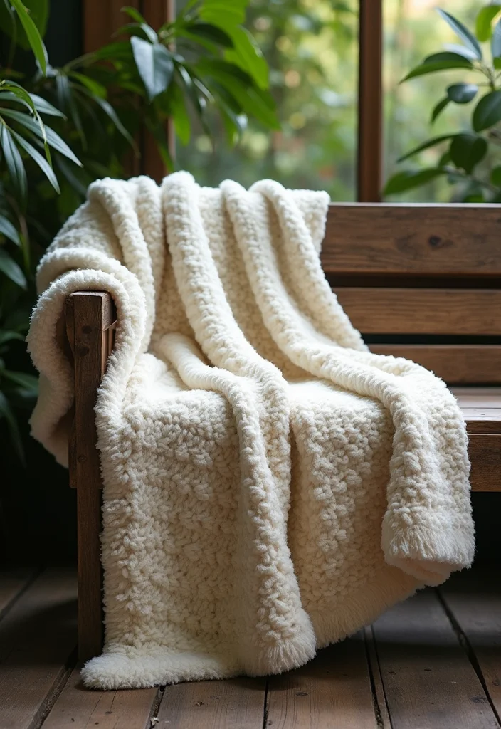 Essential Guide to Crochet Afghan Patterns Free: 23 Cozy Visual Inspirations - 3. Chunky Blanket