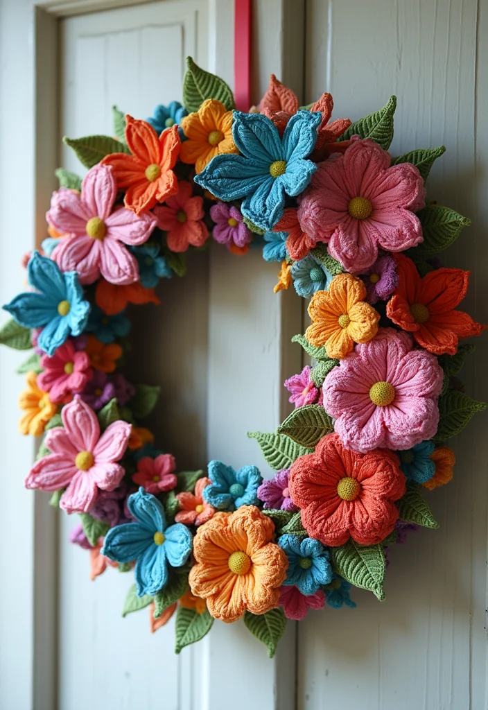 Essential Guide to Crochet Butterfly Free Pattern Showcasing 23 Colorful Visual Inspirations - 8. Butterfly Wreaths: Seasonal Decor