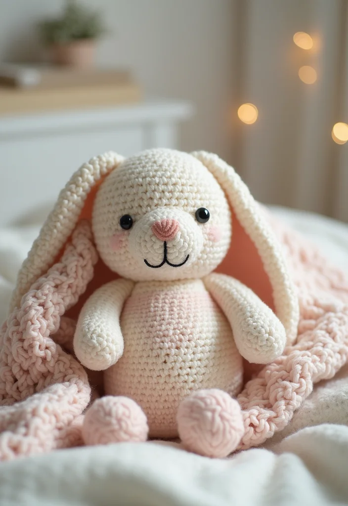 Essential Guide to Crochet Lovey Free Patterns: 20 Sweet Visual Inspirations - 1. Classic Bunny Lovey