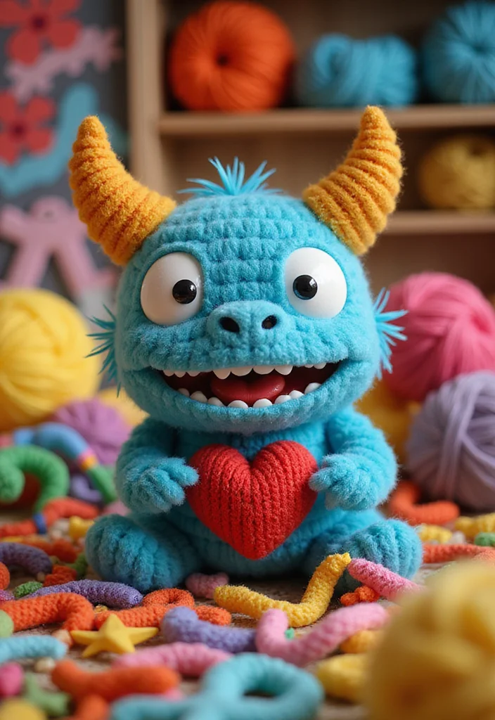 Essential Guide to Crochet Lovey Free Patterns: 20 Sweet Visual Inspirations - 12. Funky Monster Lovey