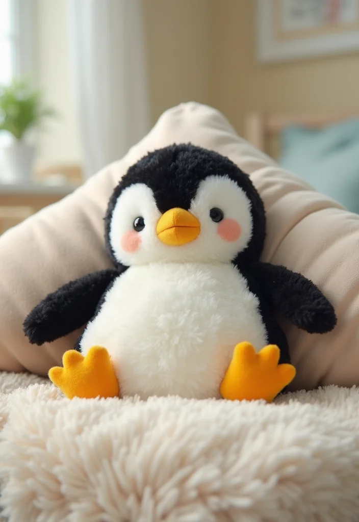 Essential Guide to Crochet Lovey Free Patterns: 20 Sweet Visual Inspirations - 17. Cozy Penguin Lovey