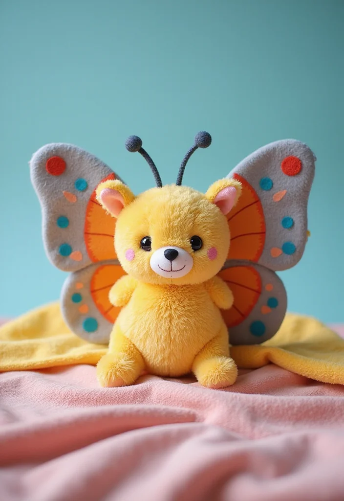 Essential Guide to Crochet Lovey Free Patterns: 20 Sweet Visual Inspirations - 19. Bright Butterfly Lovey