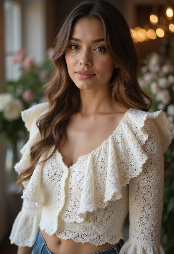 Essential Guide to Crochet Shrug Pattern Free with 20 Cozy Craft Inspirations - 10. Ruffled Crochet Shrug