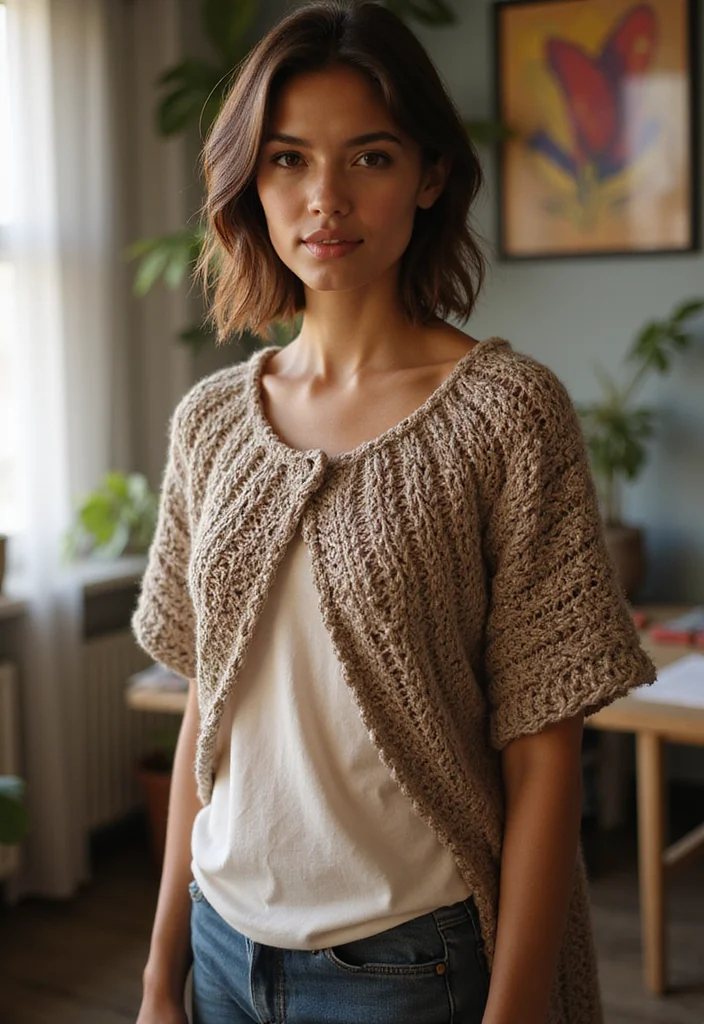 Essential Guide to Crochet Shrug Pattern Free with 20 Cozy Craft Inspirations - 14. Asymmetric Crochet Shrug