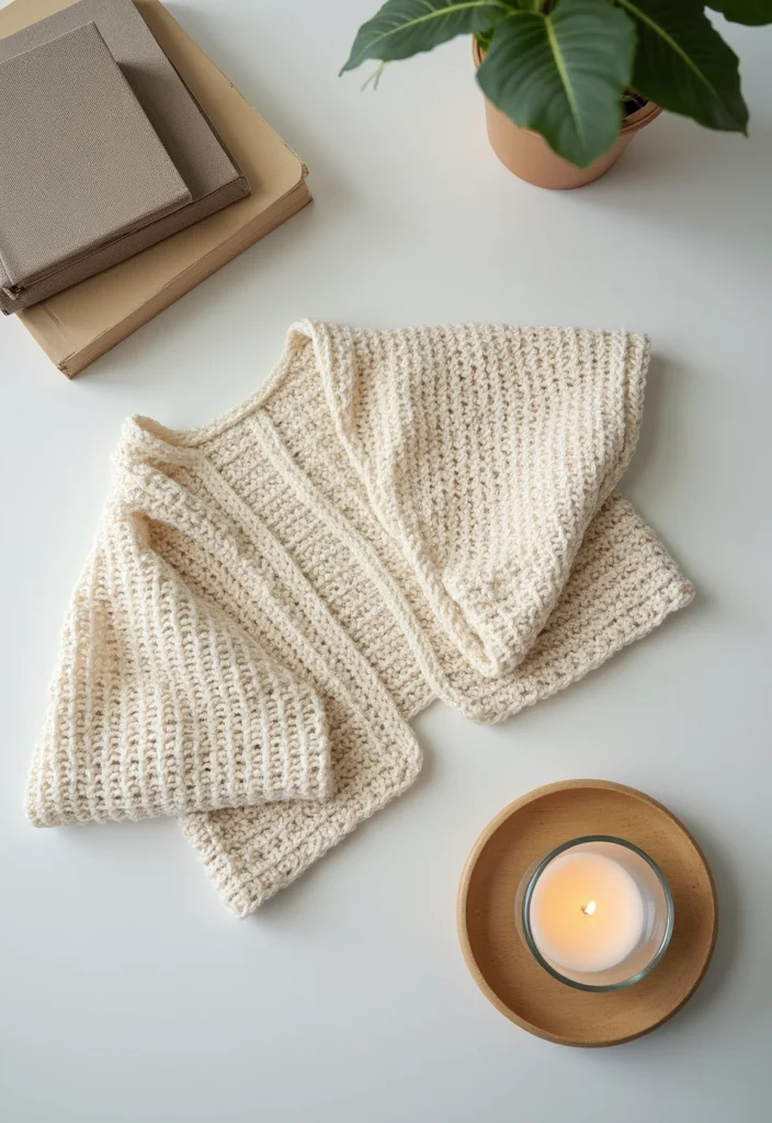 Essential Guide to Crochet Shrug Pattern Free with 20 Cozy Craft Inspirations - 16. Simple Folded Shrug