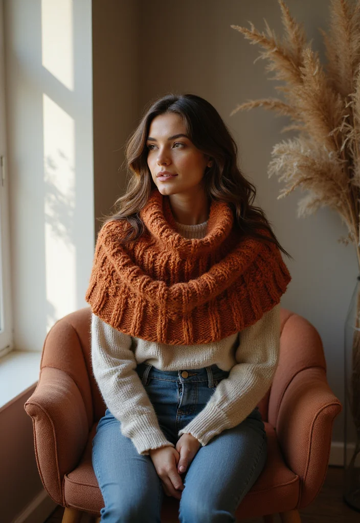Essential Guide to Crochet Shrug Pattern Free with 20 Cozy Craft Inspirations - 8. Cowl Neck Shrug