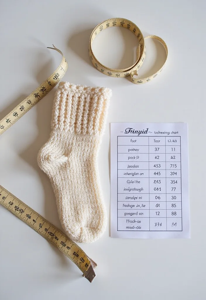 Essential Guide to Crochet Socks: 22 Cozy Craft Inspirations - 17. Sizing Your Crochet Socks Correctly