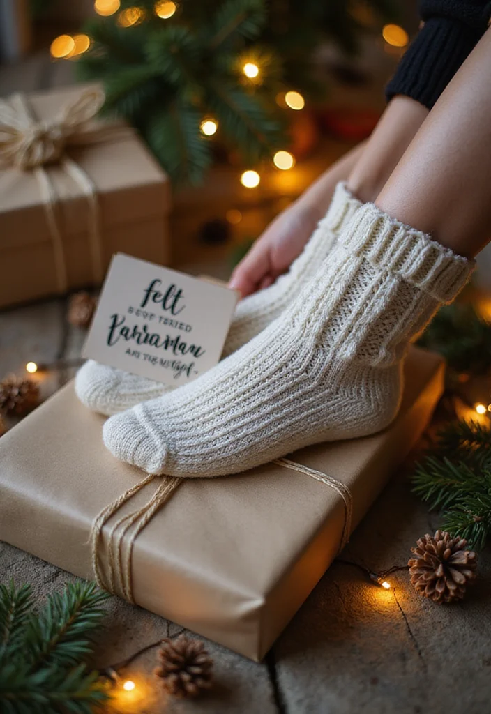 Essential Guide to Crochet Socks: 22 Cozy Craft Inspirations - 18. The Joy of Gifting Handmade Socks