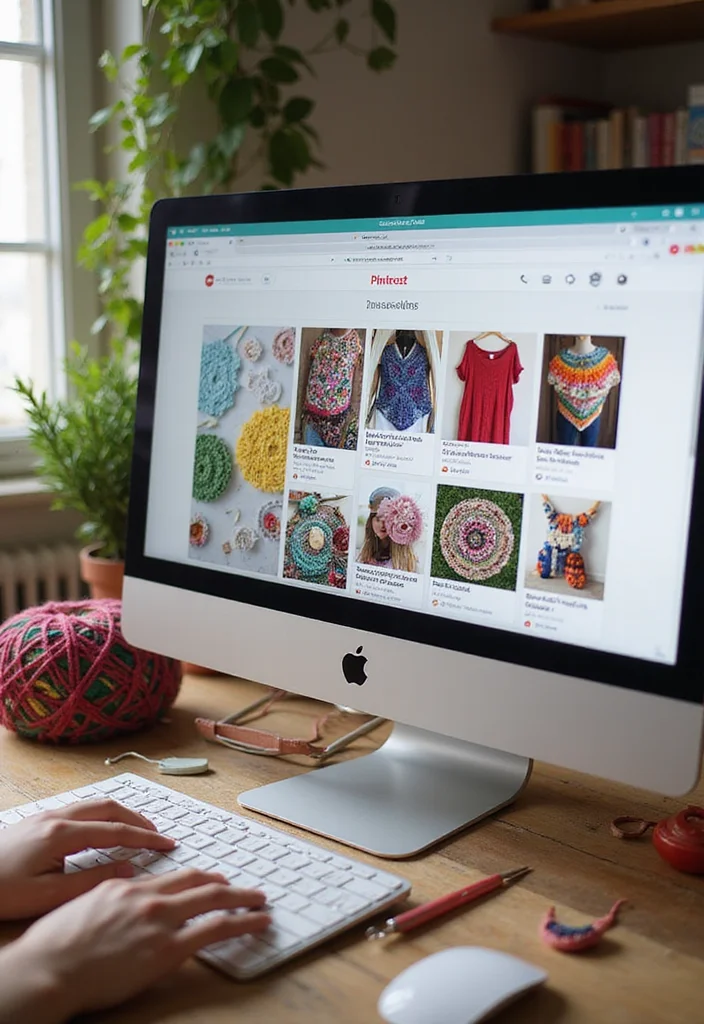 Essential Guide to Crochet Socks: 22 Cozy Craft Inspirations - 21. Exploring Crochet Patterns on Pinterest