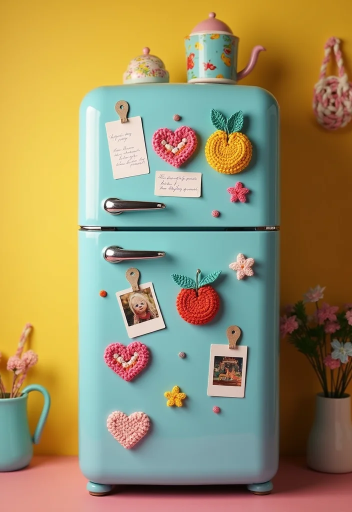 Essential Guide to Easy Beginner Crochet Patterns Featuring 22 Simple Visual Inspirations - 18. Fun Crochet Magnets