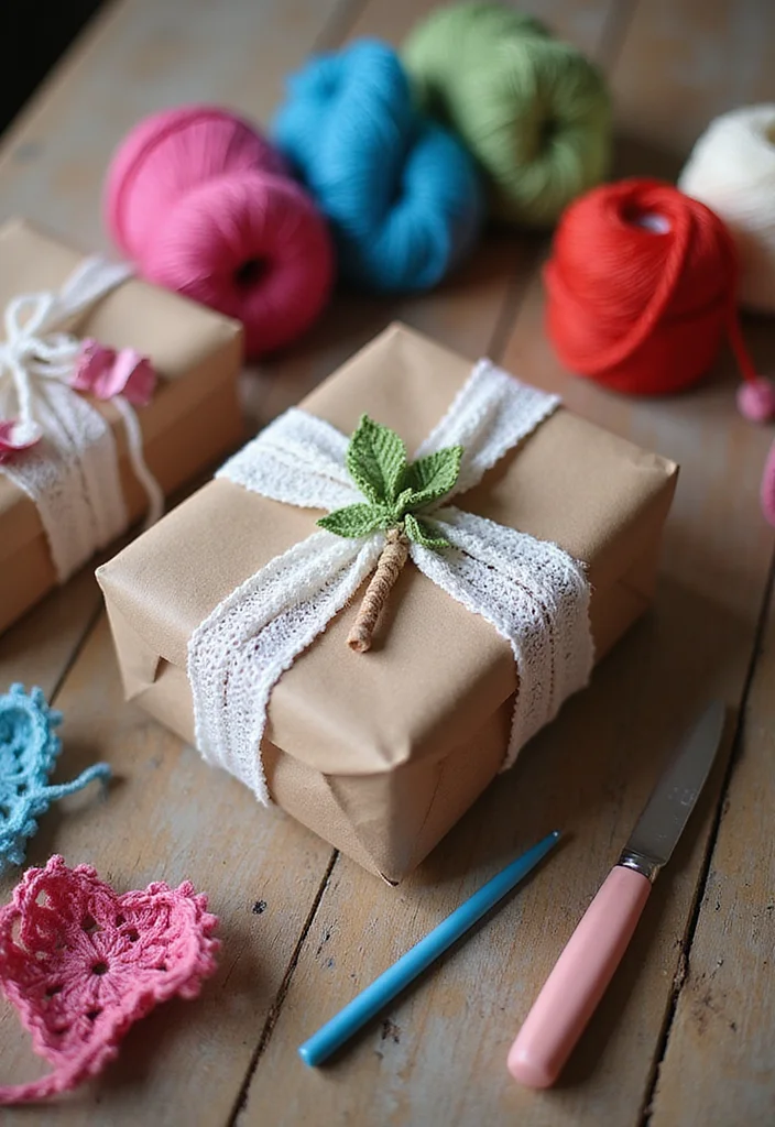 Essential Guide to Easy Beginner Crochet Patterns Featuring 22 Simple Visual Inspirations - 20. Fun Crochet Gift Wrappers
