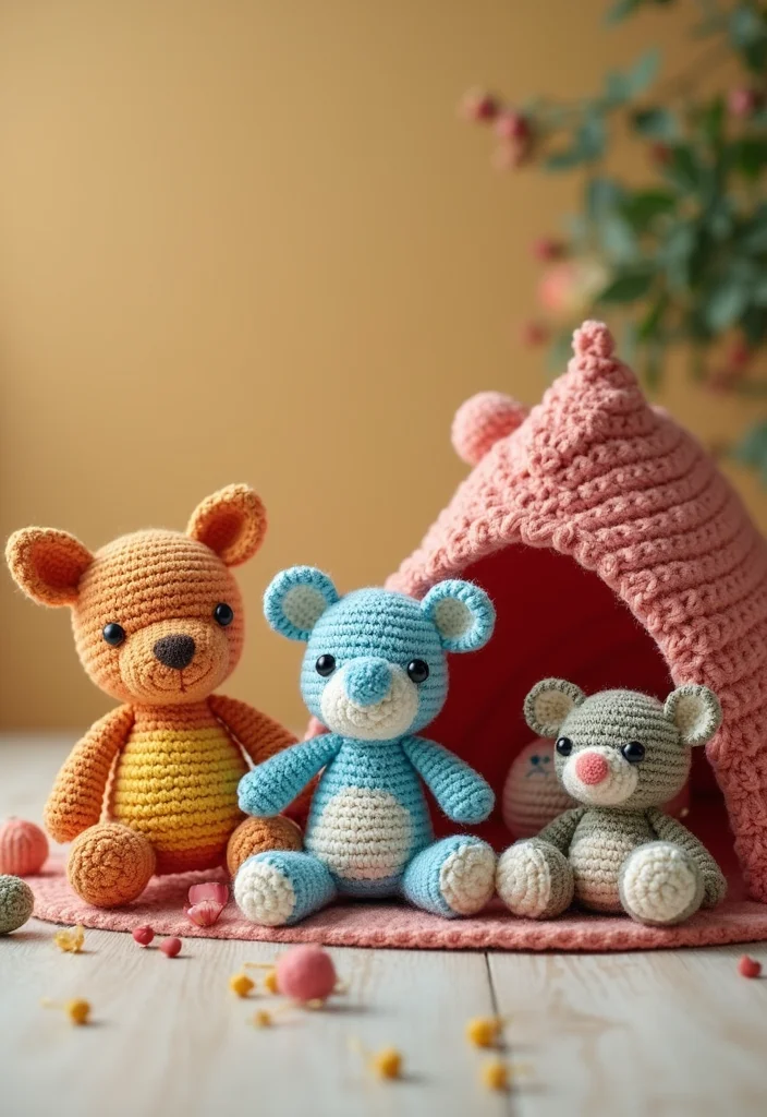 Essential Guide to Easy Beginner Crochet Patterns Featuring 22 Simple Visual Inspirations - 22. Adorable Crochet Stuffed Animals