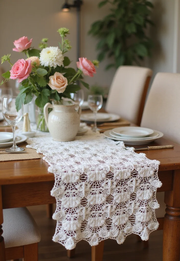 Essential Guide to Easy Beginner Crochet Patterns Featuring 22 Simple Visual Inspirations - 5. Fun Crochet Table Runner