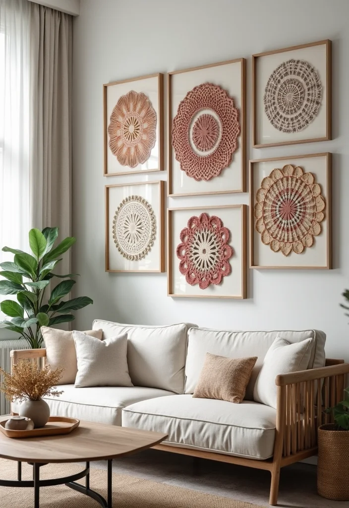 Essential Guide to Free Crochet Doily Patterns: 22 Delicate Craft Inspirations - 13. Doily Wall Art