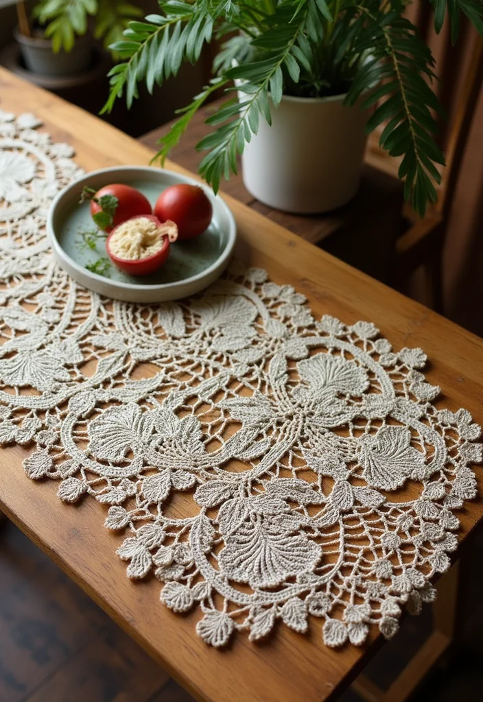 Essential Guide to Free Crochet Doily Patterns: 22 Delicate Craft Inspirations - 19. Nature-Inspired Designs
