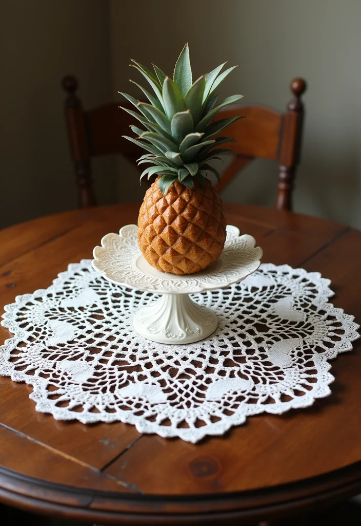 Essential Guide to Free Crochet Doily Patterns: 22 Delicate Craft Inspirations - 2. Lace Pineapple Doily