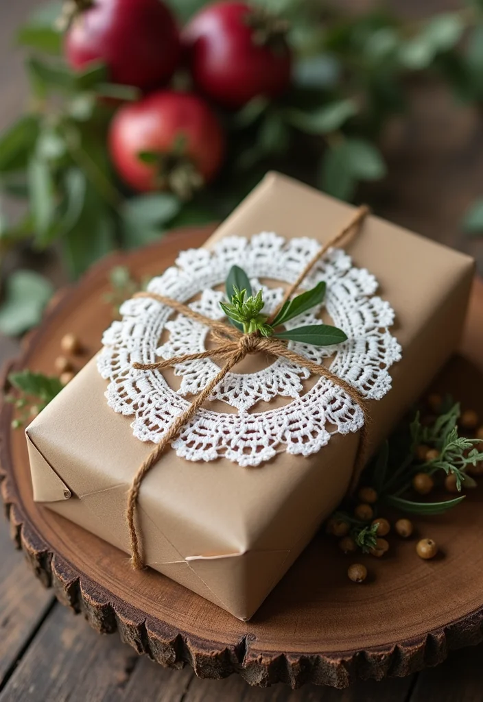 Essential Guide to Free Crochet Doily Patterns: 22 Delicate Craft Inspirations - 22. Doily Gift Wrapping