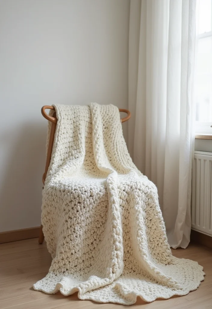 Friendly Guide to Crochet Blanket Patterns Free: Featuring 24 Creative Visual Inspirations - 11. The Minimalist Blanket