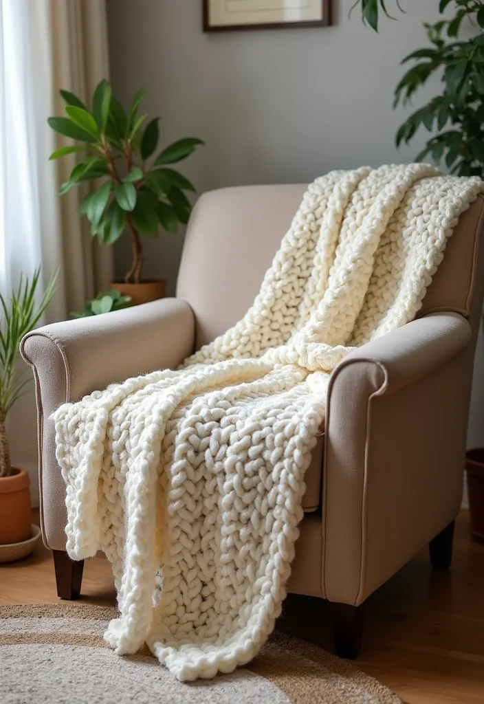 Friendly Guide to Crochet Blanket Patterns Free: Featuring 24 Creative Visual Inspirations - 16. The Chunky Knit Lookalike Blanket