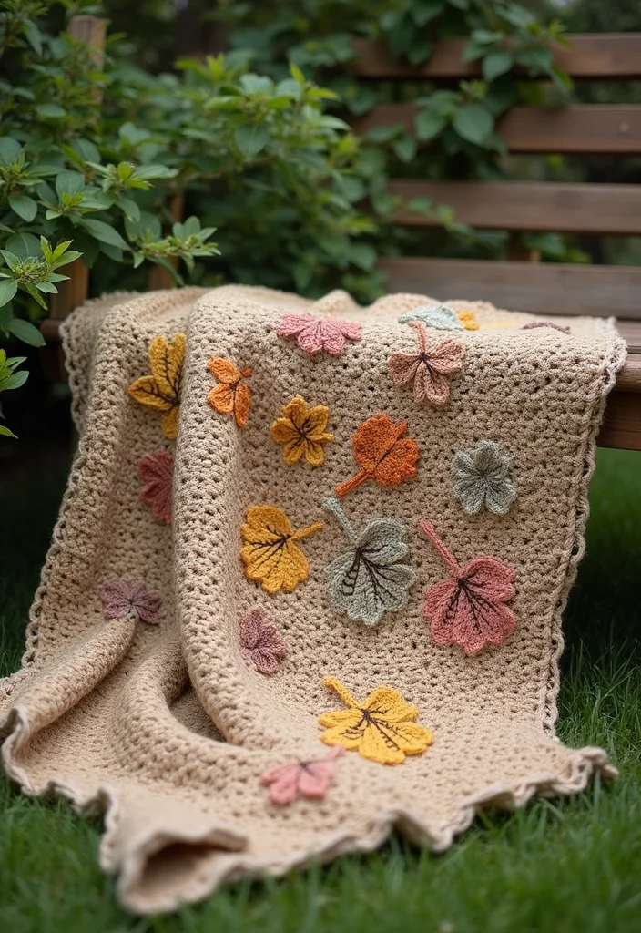 Friendly Guide to Crochet Blanket Patterns Free: Featuring 24 Creative Visual Inspirations - 21. The Nature-Inspired Blanket