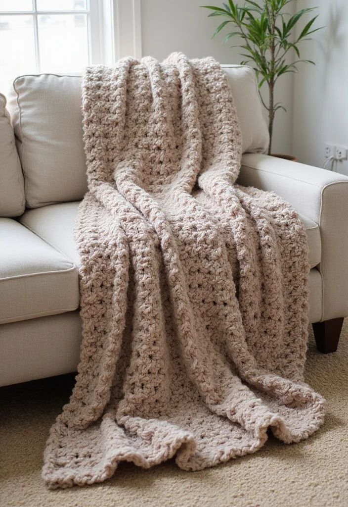 Friendly Guide to Crochet Blanket Patterns Free: Featuring 24 Creative Visual Inspirations - 8. The Cuddle-Up Blanket