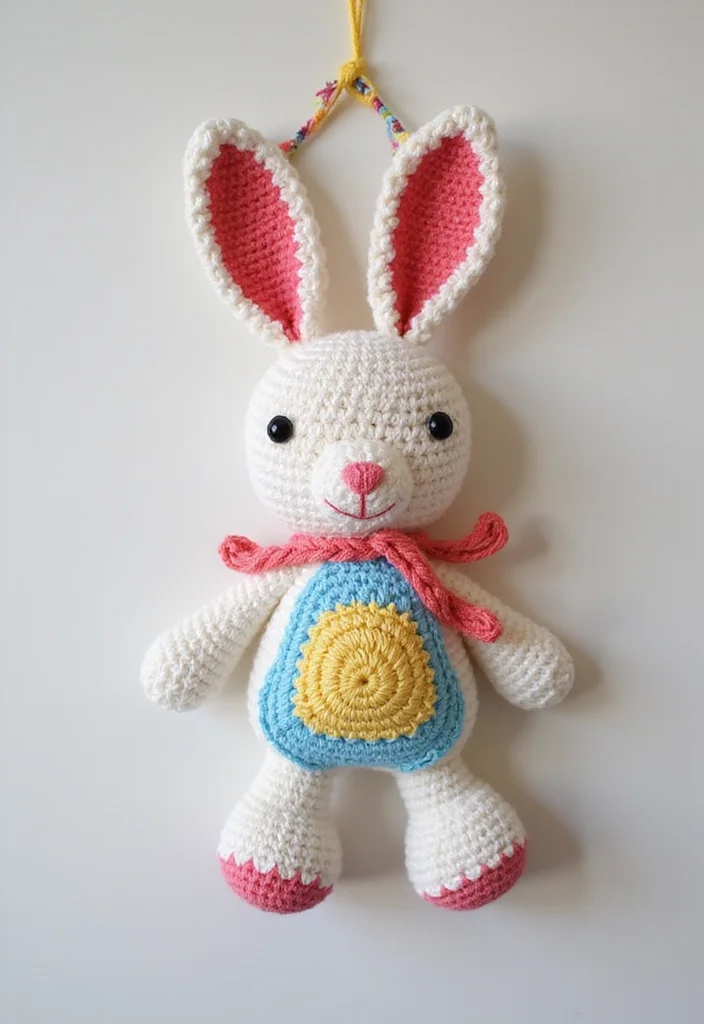 Friendly Guide to Crochet Bunny Pattern Free: Showcasing 24 Charming Visual Inspirations - 3. Bunny Wall Hanging