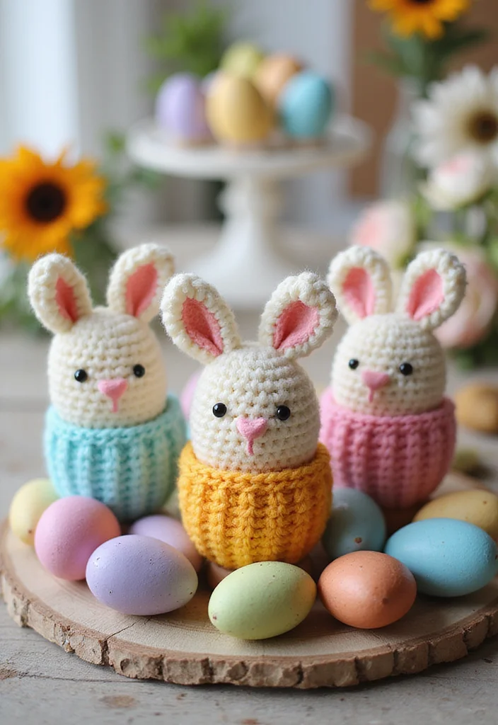 Friendly Guide to Crochet Bunny Pattern Free: Showcasing 24 Charming Visual Inspirations - 6. Bunny Egg Cozy