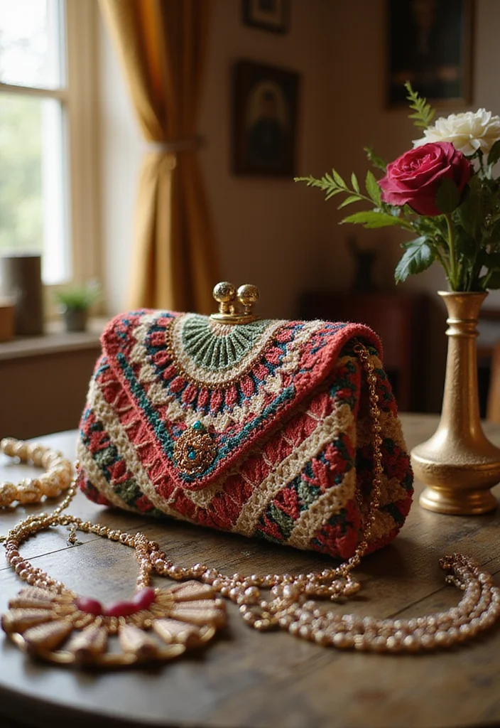 Friendly Guide to Crochet Granny Square Bag with 21 Creative Craft Inspirations - 8. Granny Square Clutch