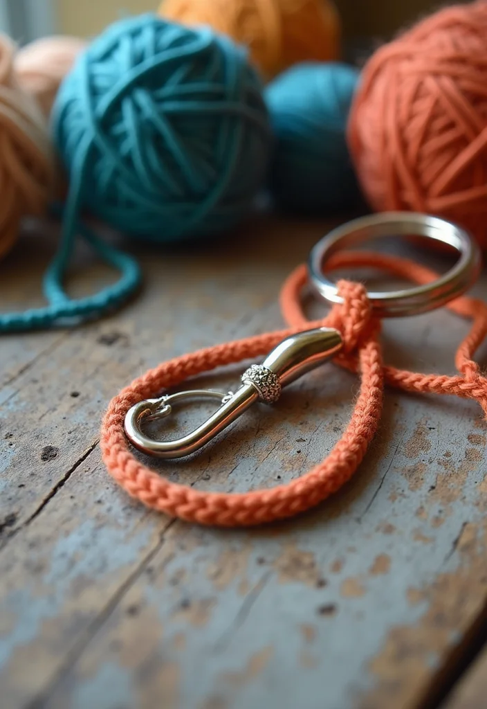 Friendly Guide to Crochet Keychain Pattern Free with 21 Cute and Practical Inspirations - 17. Practical Hook Keychain