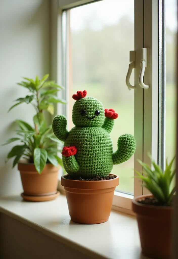 Friendly Guide to Crochet Plushies Pattern Free with 21 Cute Visual Inspirations - 12. Cute Cactus Plushie