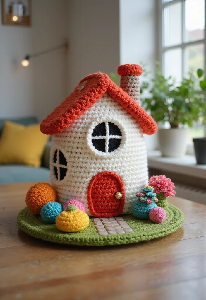 Friendly Guide to Crochet Plushies Pattern Free with 21 Cute Visual Inspirations - 16. Homey House Plushie