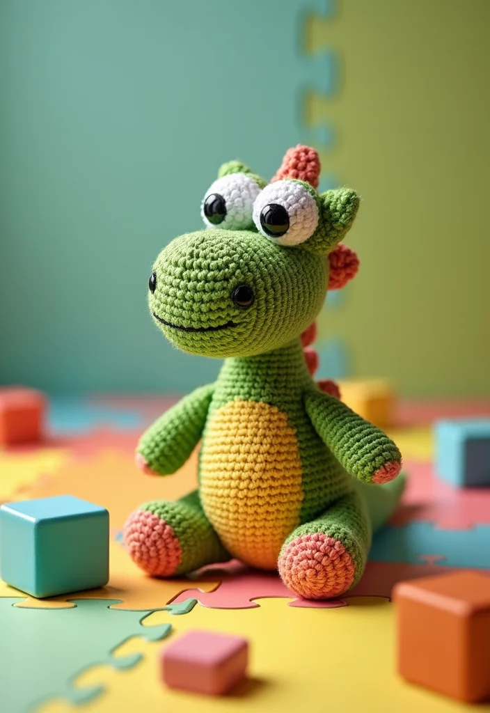 Friendly Guide to Crochet Plushies Pattern Free with 21 Cute Visual Inspirations - 6. Friendly Dinosaur Plushie